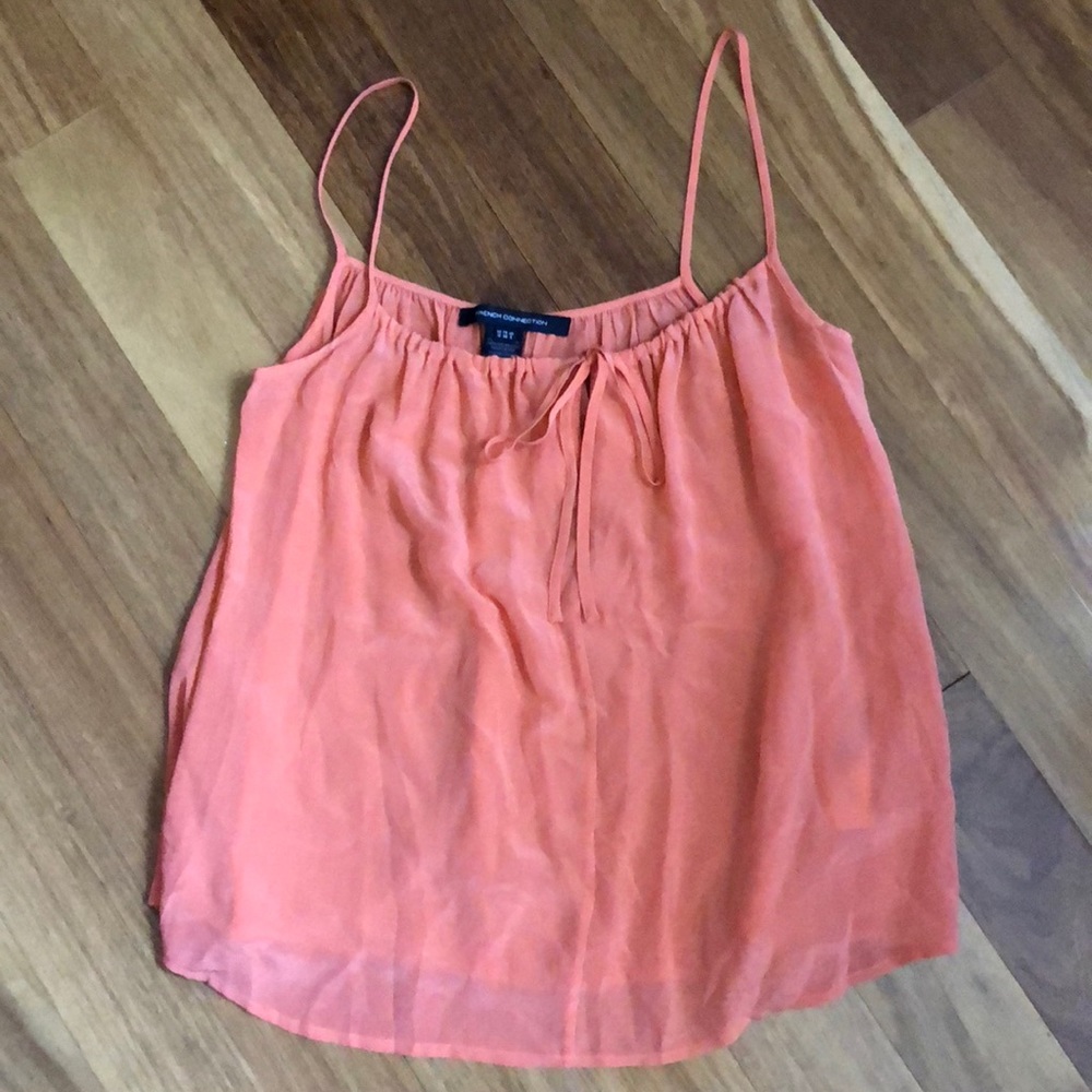 100% Silk French Connection Toe Front Top